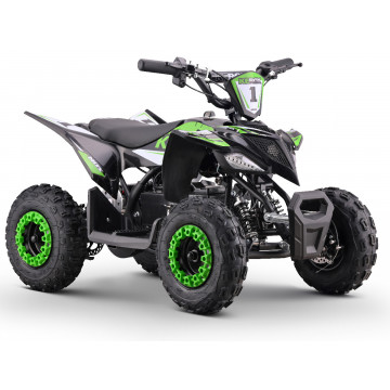 Pocket quad électrique 1000W KEROX E-NOS vert pour enfant avec suspension avant et arrière