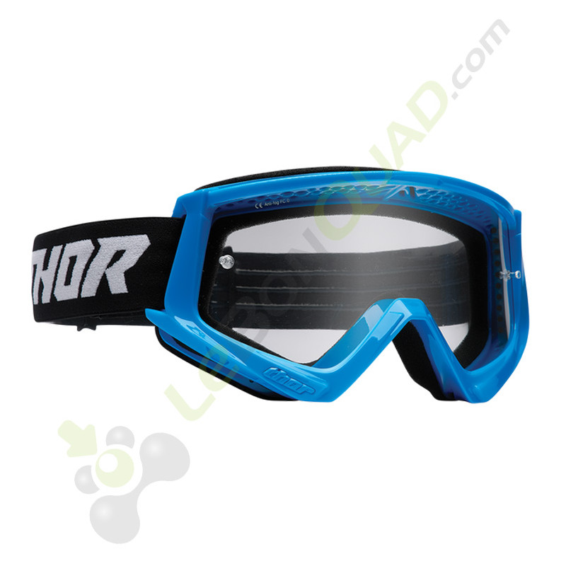 Masque cross bleu-noir THOR, gamme COMBAT RACER