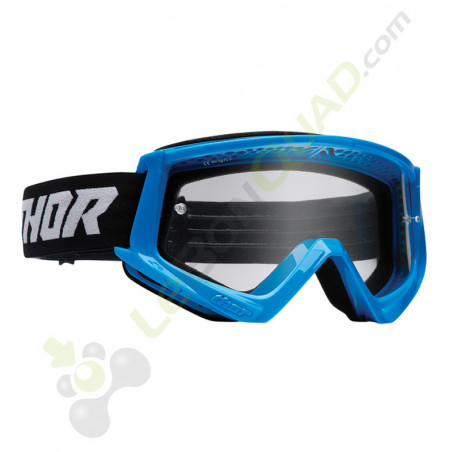 Masque cross bleu-noir THOR, gamme COMBAT RACER