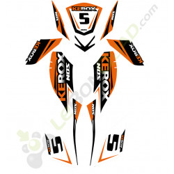 Kit déco ORANGE pour pocket quad électrique 1000W et quad pocket 50cc KEROX