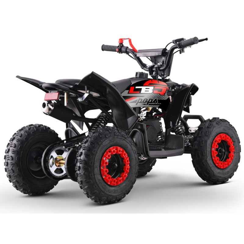 Poste de pilotage pocket quad 50cc ROUGE avec coupe-circuit sécurisé et limiteur