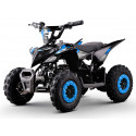Quad électrique 3 ans bleu bridage progressif 8-12-24 kmh : sécurité optimale