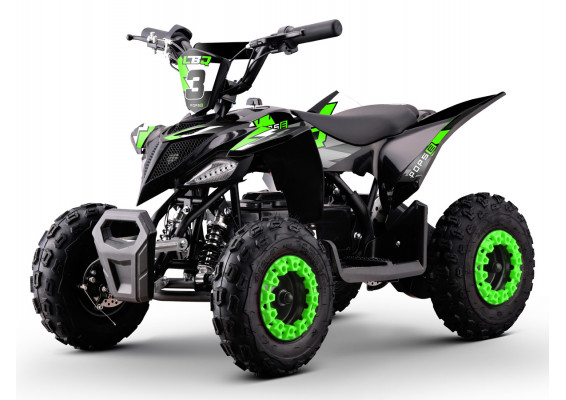Pocket quad électrique vert 1000W LBQ E-POPS. Pocket quad pour enfants 3-5 ans