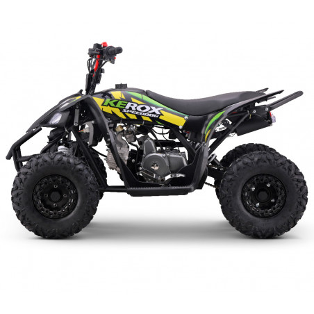 Quad 125cc vert-jaune KEROX SPEEDDOG pour enfants dès 8 ans