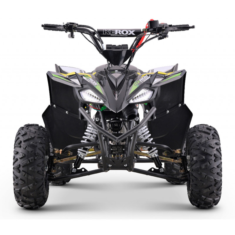 Quad 125cc vert-jaune KEROX SPEEDDOG pour enfants dès 8 ans