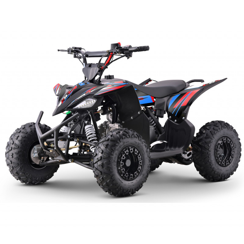 Quad 125cc rouge-bleu pour enfants à partir de 8 ans. Quad 125 LBQ OUTBACK