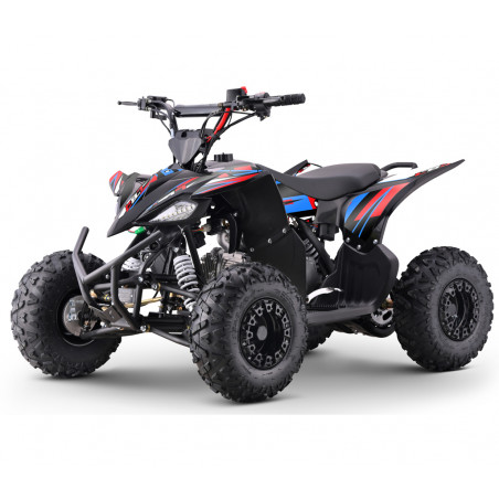 Quad 125cc rouge-bleu pour enfants à partir de 8 ans. Quad 125 LBQ OUTBACK