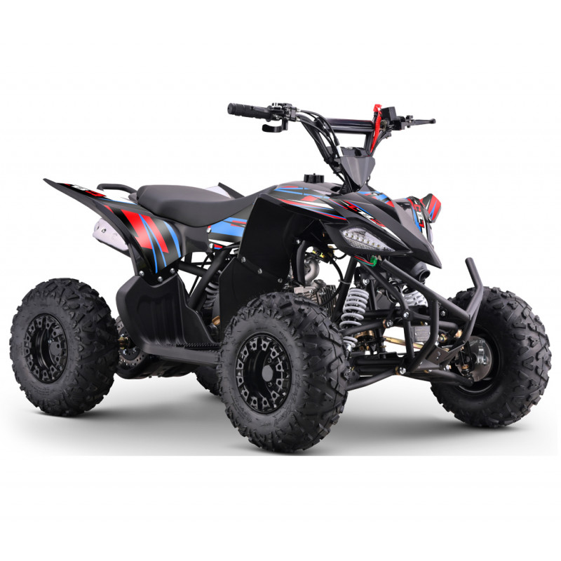 Quad 125cc rouge-bleu pour enfants à partir de 8 ans. Quad 125 LBQ OUTBACK