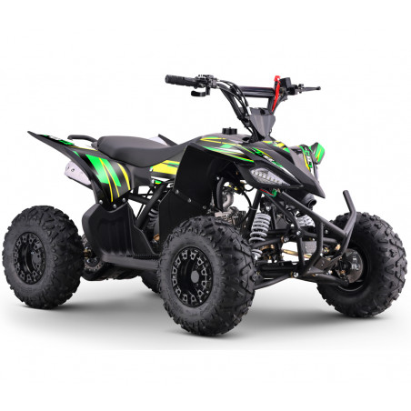 Quad enfant 125cc vert-jaune LBQ OUTBACK. Quad 125cc enfant à partir de 8 ans.
