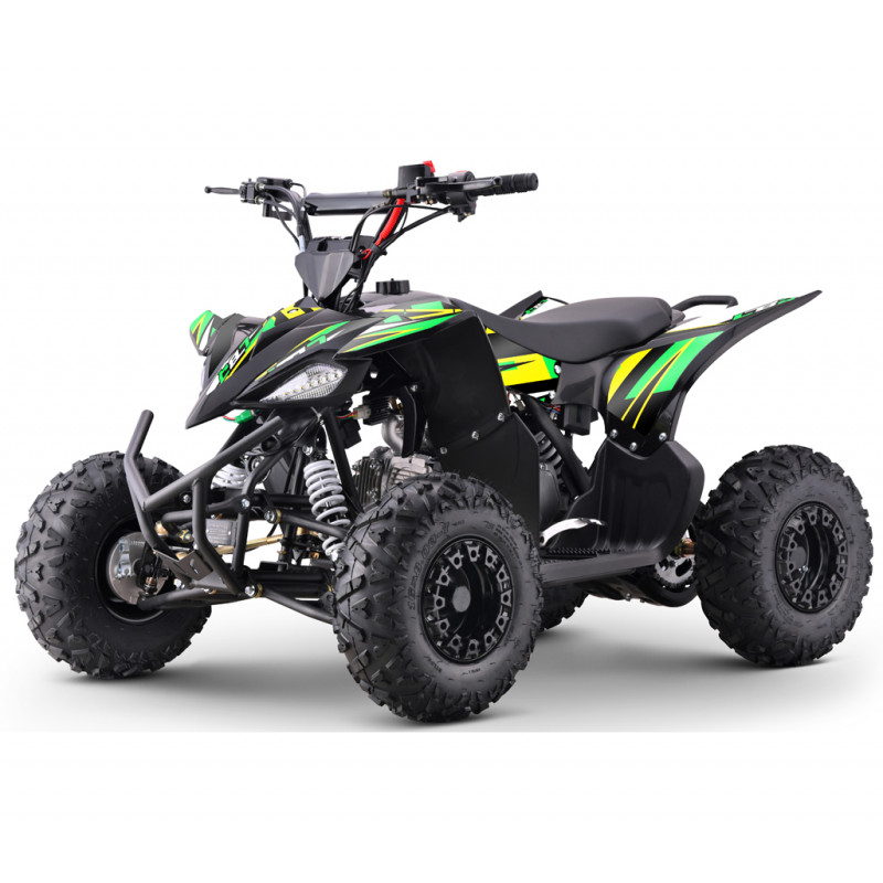 Quad enfant 125cc vert-jaune LBQ OUTBACK. Quad 125cc enfant à partir de 8 ans.