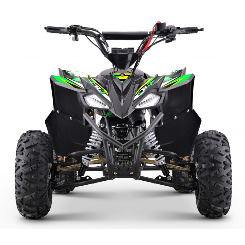 Quad enfant 125cc vert-jaune LBQ OUTBACK. Quad 125cc enfant à partir de 8 ans.