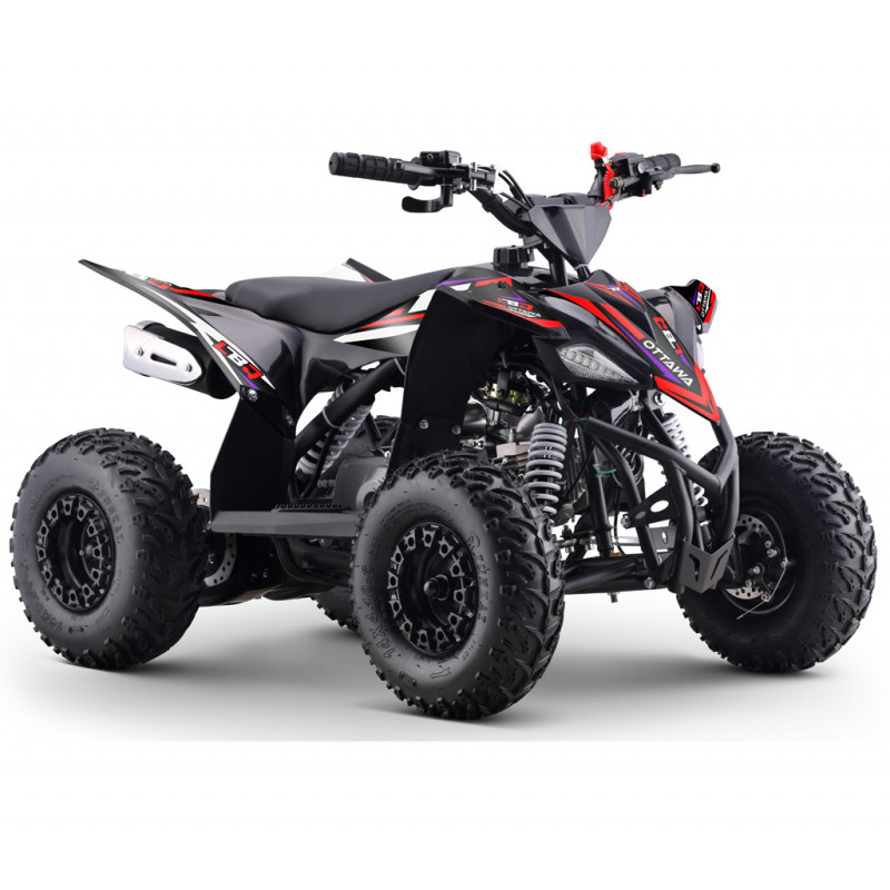 Quad enfant 5 ans rouge automatique - moteur 110cc puissant avec démarrage électrique