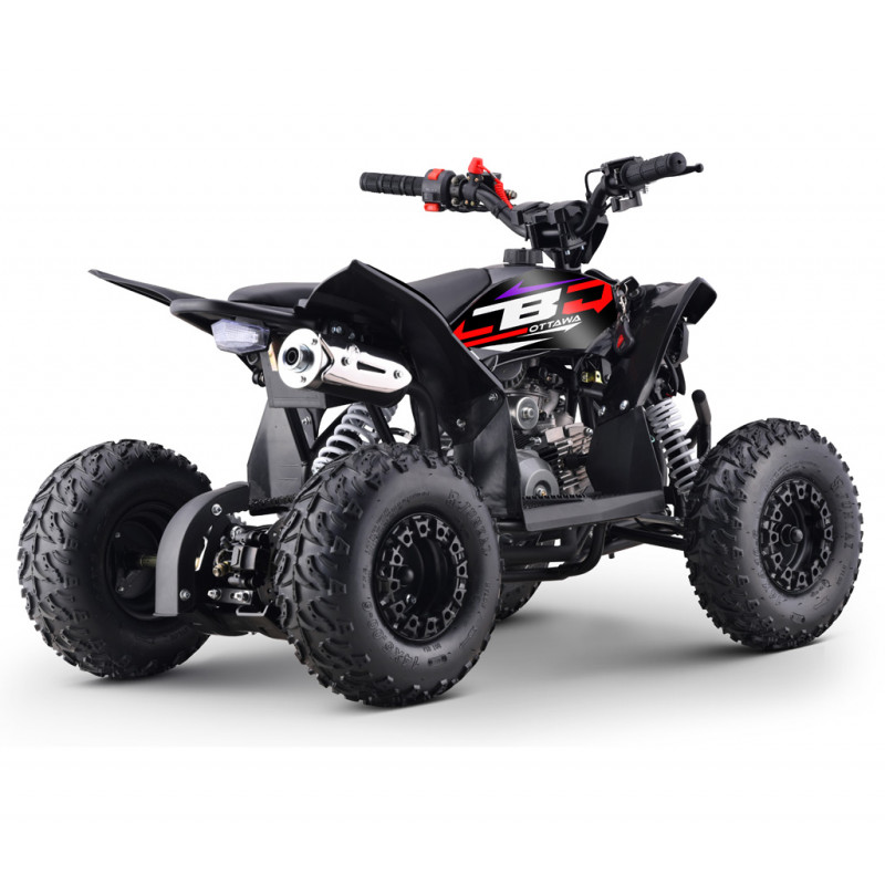 Quad enfant rouge 110cc compact - châssis tubulaire robuste adapté aux enfants de 5 ans