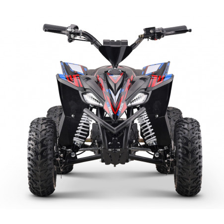 Quad électrique enfant 1200W tout équipé - suspension avant et arrière, phares LED, poignée type moto