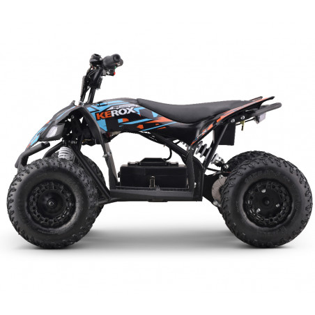 Quad électrique KEROX E-RKT BLEU pour enfants dès 5 ans. Vitesse réglable, batteries 36V