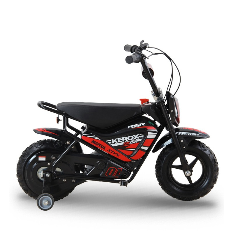 Moto électrique 250W enfant KEROX E-Fat kids ROUGE