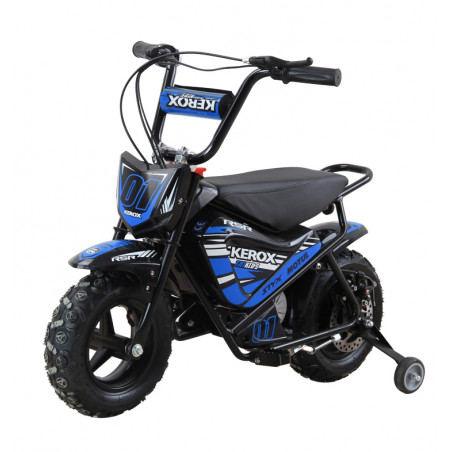 Moto électrique 250W enfant KEROX E-Fat kids BLEU