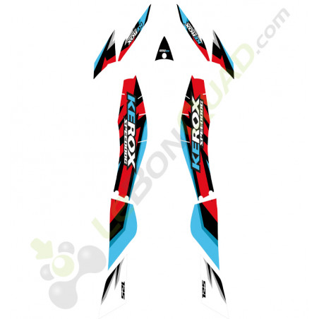 Kit décoration ROUGE-BLEU pour quad enfant 125cc SPEEDDOG