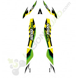 Kit déco VERT-JAUNE pour quad 125cc KEROX SPEEDDOG pour enfants