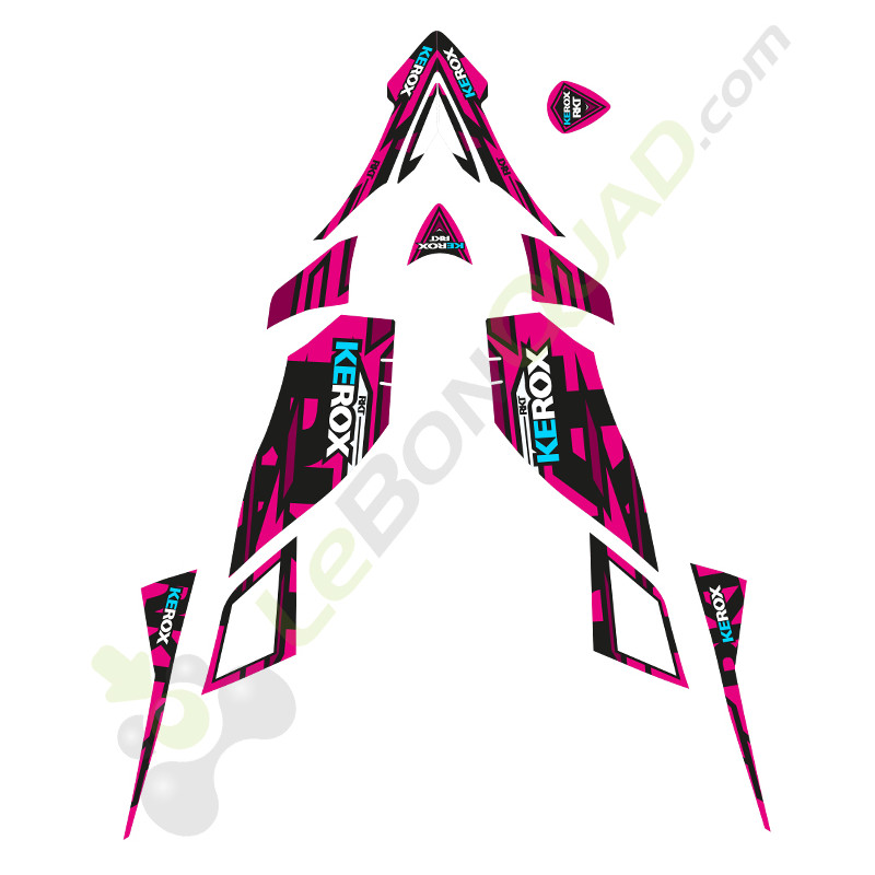 Kit déco rose pour quad enfant RKT KEROX et E-RKT KEROX