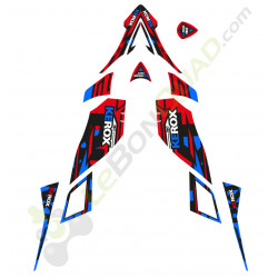 Kit déco rouge-bleu pour quad enfant RKT KEROX et E-RKT KEROX