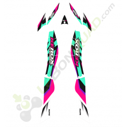 Kit décoration Kerox SPEEDDOG ROSE-VERT TURQUOISE
