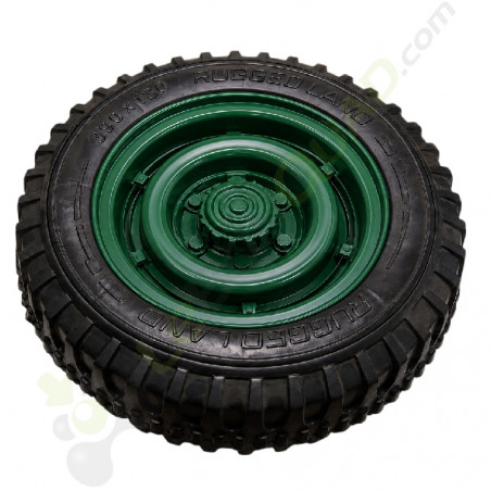 Roue vert armé pour voiture enfant 4x4 armé 24V