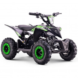 Pocket quad électrique 1000W KEROX E-NOS vert pour enfant avec suspension avant et arrière