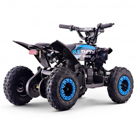 Pocket quad électrique bleu KEROX E-NOS pour enfants à partir de 3 ans