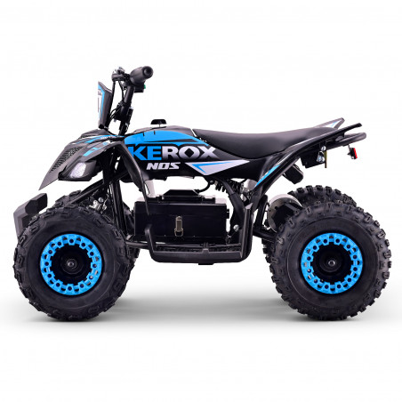Pocket quad électrique bleu KEROX E-NOS pour enfants à partir de 3 ans