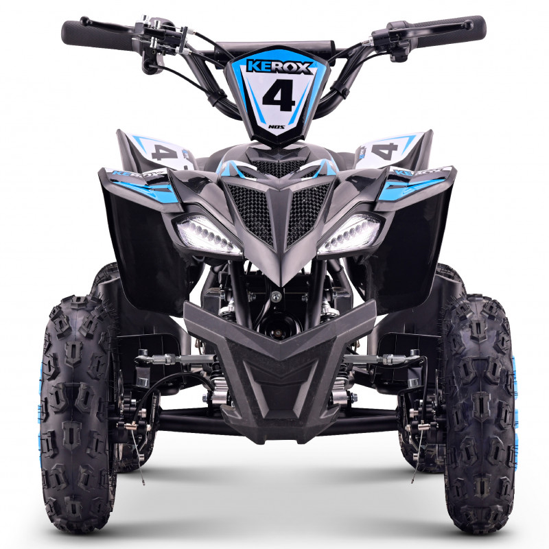 Pocket quad électrique bleu KEROX E-NOS pour enfants à partir de 3 ans