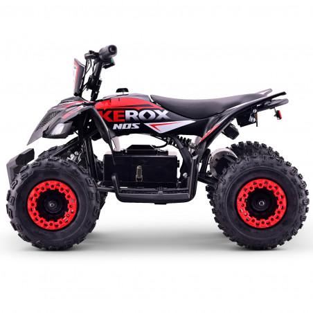 Pocket quad électrique 1000W ROUGE, KEROX, modèle E-NOS pour enfants 3-5 ans