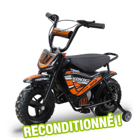 Moto enfant électrique KEROX 250W E-Fat kids reconditionnée - ORANGE