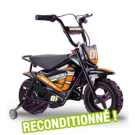 Moto enfant électrique KEROX 250W E-Fat kids reconditionnée - ORANGE