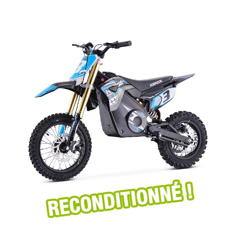 Dirt Bike électrique KEROX E-STORM 1200W BLEU reconditionnée