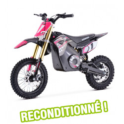 Dirt Bike électrique KEROX E-STORM 1200W ROSE reconditionnée