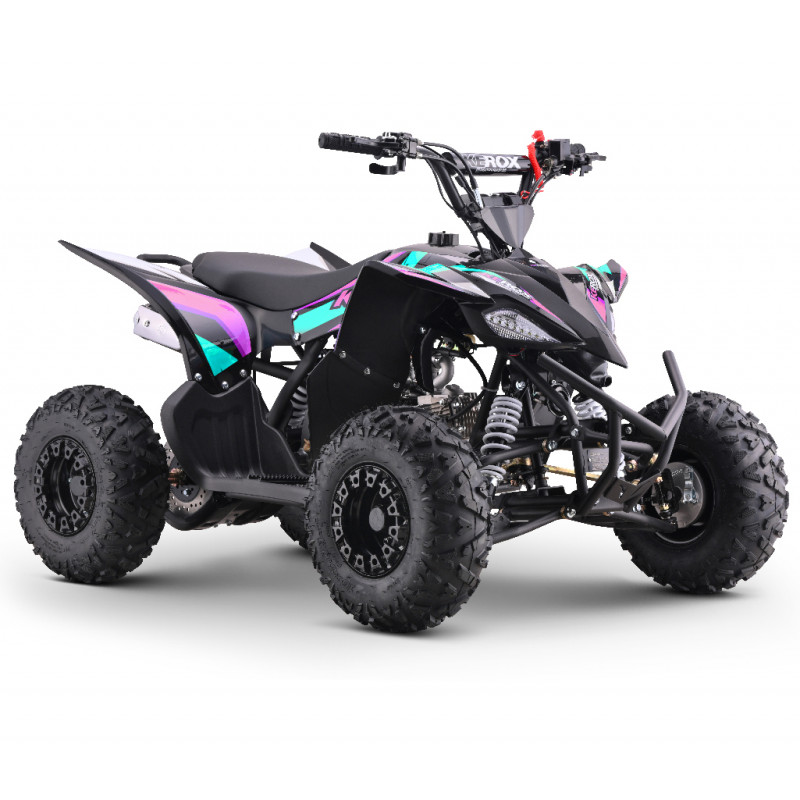 Quad 125cc enfant KEROX Speeddog ROSE-VERT TURQUOISE