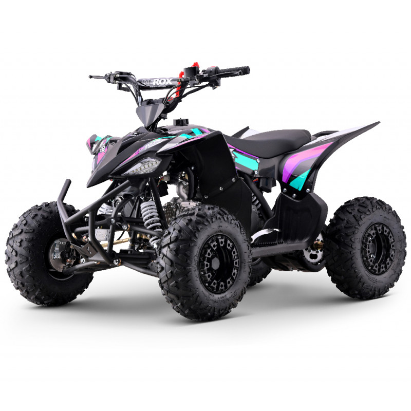 Quad 125cc enfant KEROX Speeddog ROSE-VERT TURQUOISE