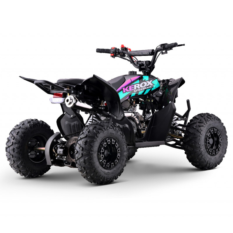 Quad 125cc enfant KEROX Speeddog ROSE-VERT TURQUOISE