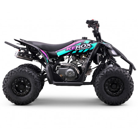 Quad 125cc enfant KEROX Speeddog ROSE-VERT TURQUOISE