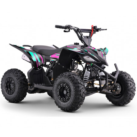 Quad 125cc XL enfant LBQ OUTBACK ROSE-VERT TURQUOISE