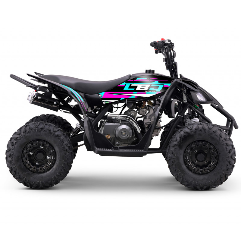 Quad 125cc XL enfant LBQ OUTBACK ROSE-VERT TURQUOISE
