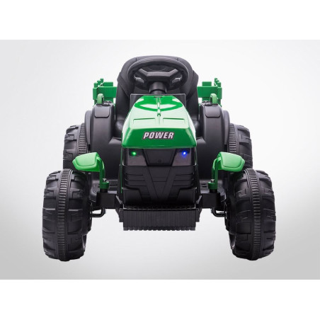 Voiture enfant électrique - TRACTEUR -  70W NOIR-VERT
