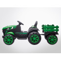 Voiture enfant électrique - TRACTEUR -  70W NOIR-VERT