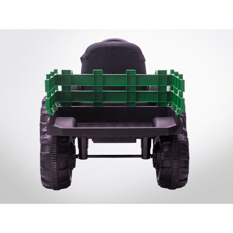 Voiture enfant électrique - TRACTEUR -  70W NOIR-VERT
