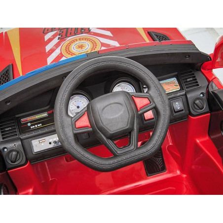 Voiture pompier électrique enfant RANGER 60W - ROUGE