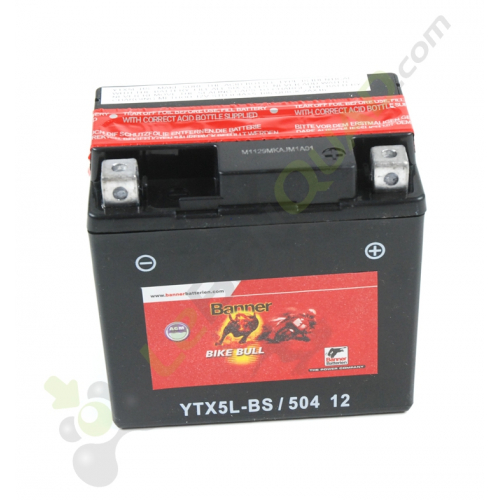 Batterie BANNER YTX5L-BS de Quad 110 et quad 125