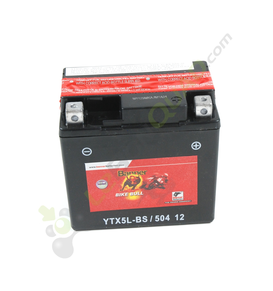 Batterie 12V 4Ah sans entretien YTX5L-BS Quad enfant / adolescent