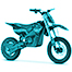 moto électrique enfant E-blast Lebonquad, bleu