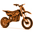 Motocross enfant électrique 48V E-blast Lebonquad, orange